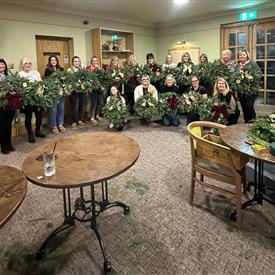 Clayton Club Wreath Workshop Friday 28th Nov 6pm-8pm